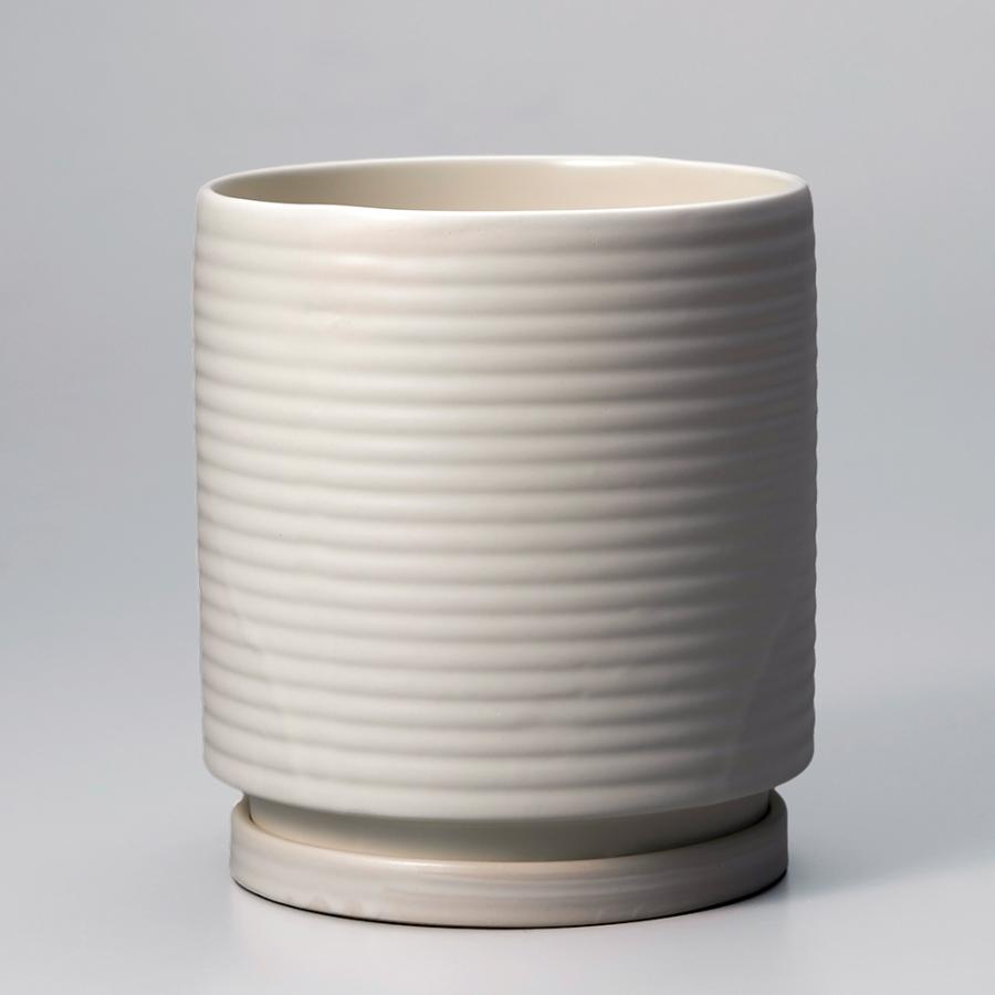 Aalto 15 tall 植木鉢 シンプル 陶器鉢 径15cm 高15cm 底穴あり 深鉢