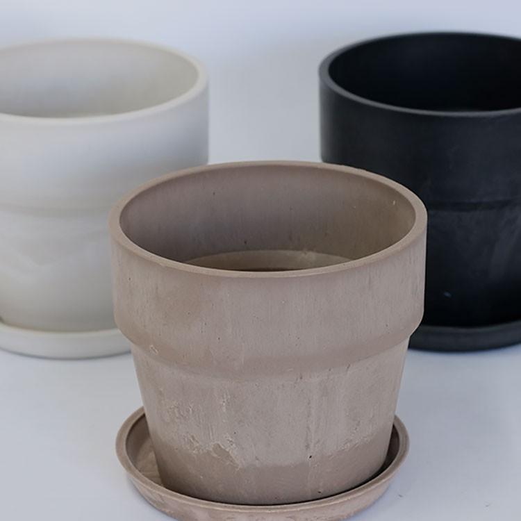 植木鉢 おしゃれ 軽い プラ鉢 ソリッド12受皿付 プラスチック カラフル