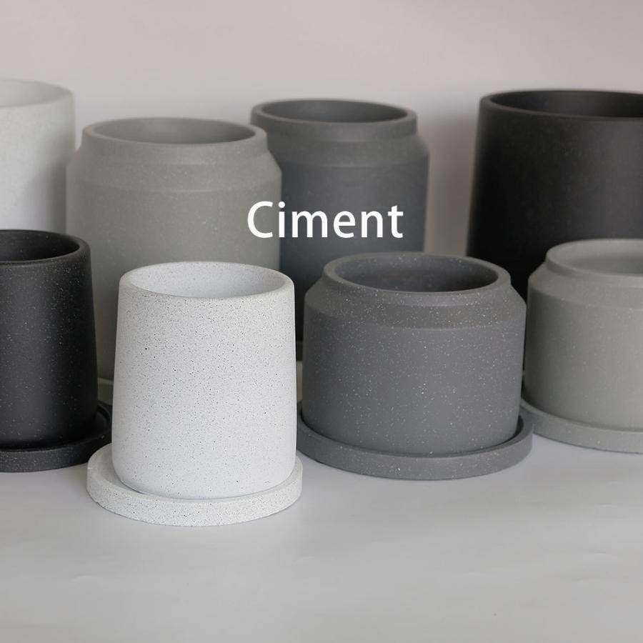 CIMENT cylinder small12【 植木鉢 シンプル セメント鉢