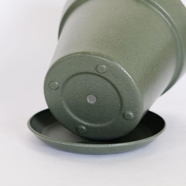 エコポット クラシック19 受皿付 植木鉢 エコ素材 植皿付 アースカラー