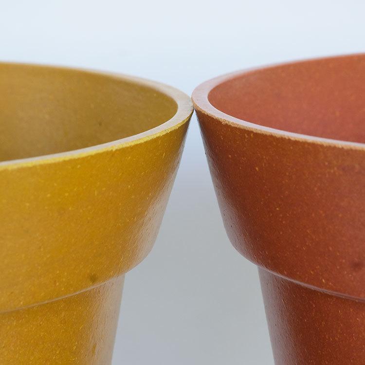 エコポット クラシック19 受皿付 植木鉢 エコ素材 植皿付 アース