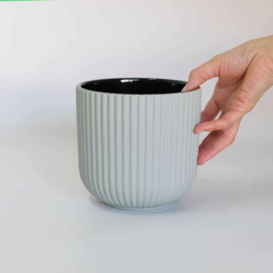 植木鉢 おしゃれ 室内 エルセ14 底穴なし 径14.5cm 高さ14cm