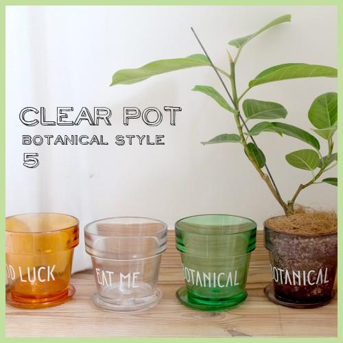 植木鉢 Clear Pot 5号 鉢 おしゃれ ガラス鉢 インテリア サボテン 多肉 透明感 Fa Ha013 ガーデニング日和 通販 Yahoo ショッピング
