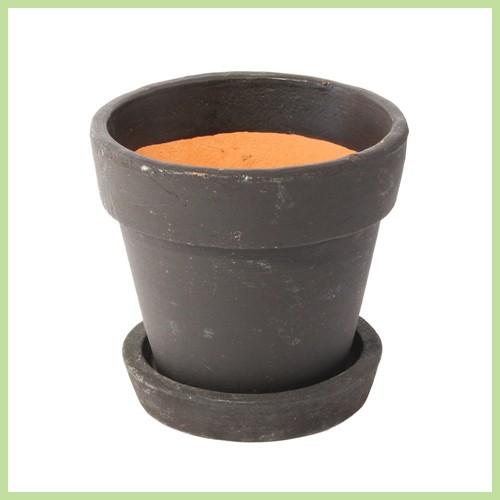 植木鉢 素焼き鉢 テラコッタ Paint pot ブラックボード 径9cm 高さ8.3