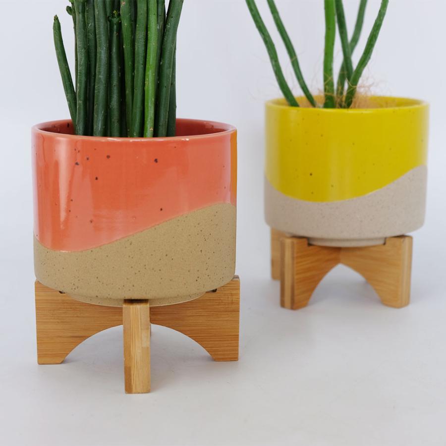 植木鉢 おしゃれ レーナ13＆スタンド セット フラワースタンド 鉢台