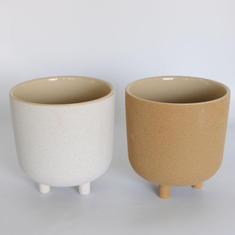 植木鉢 おしゃれ 陶器鉢 サネルマ19 底穴なし 径18cm 高さ19cm