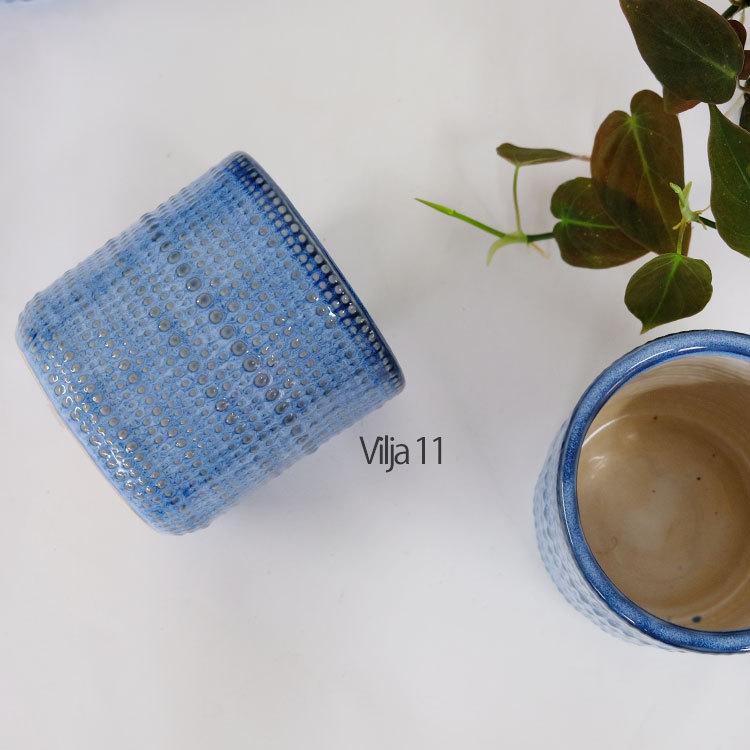 植木鉢 おしゃれ ヴィリア11 鉢カバー セラミックポット 陶器 径11cm