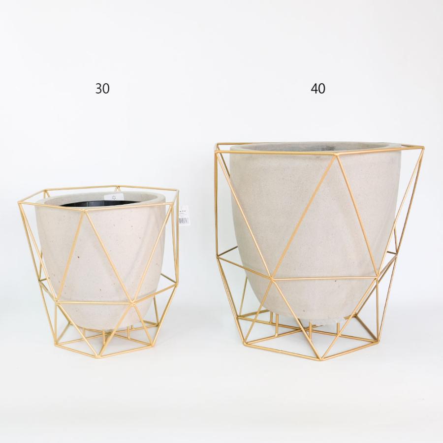 ワイヤーフロートポット ゴールド フラワースタンド 鉢台 植木鉢