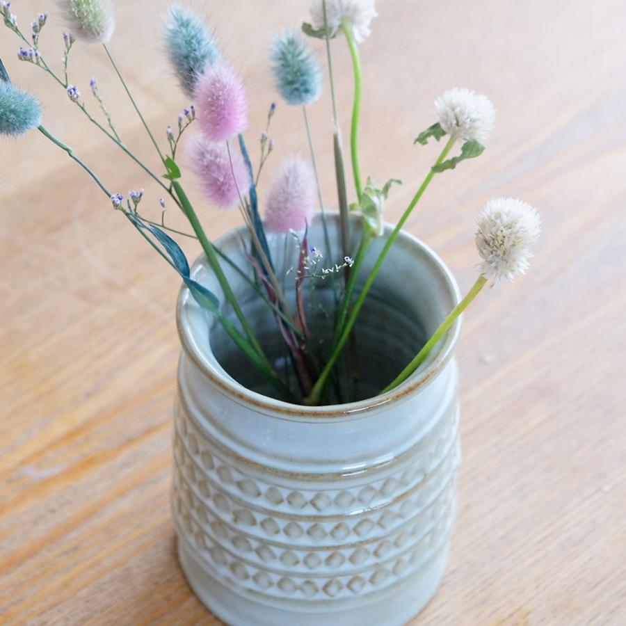 スカンジナビアツールスタンド おしゃれ 花瓶 磁器 北欧 レリーフ