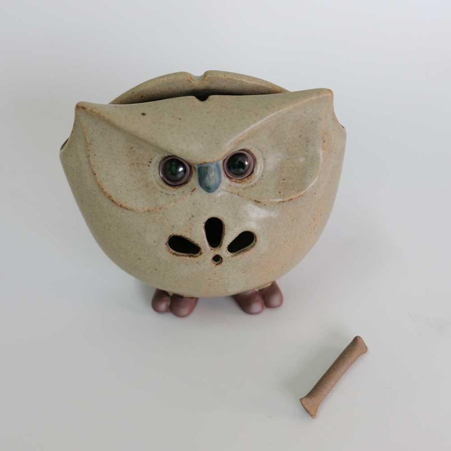 I CRAFT 蚊遣 かやり 蚊取り 線香ケース おしゃれ ぶた フクロウ 陶器