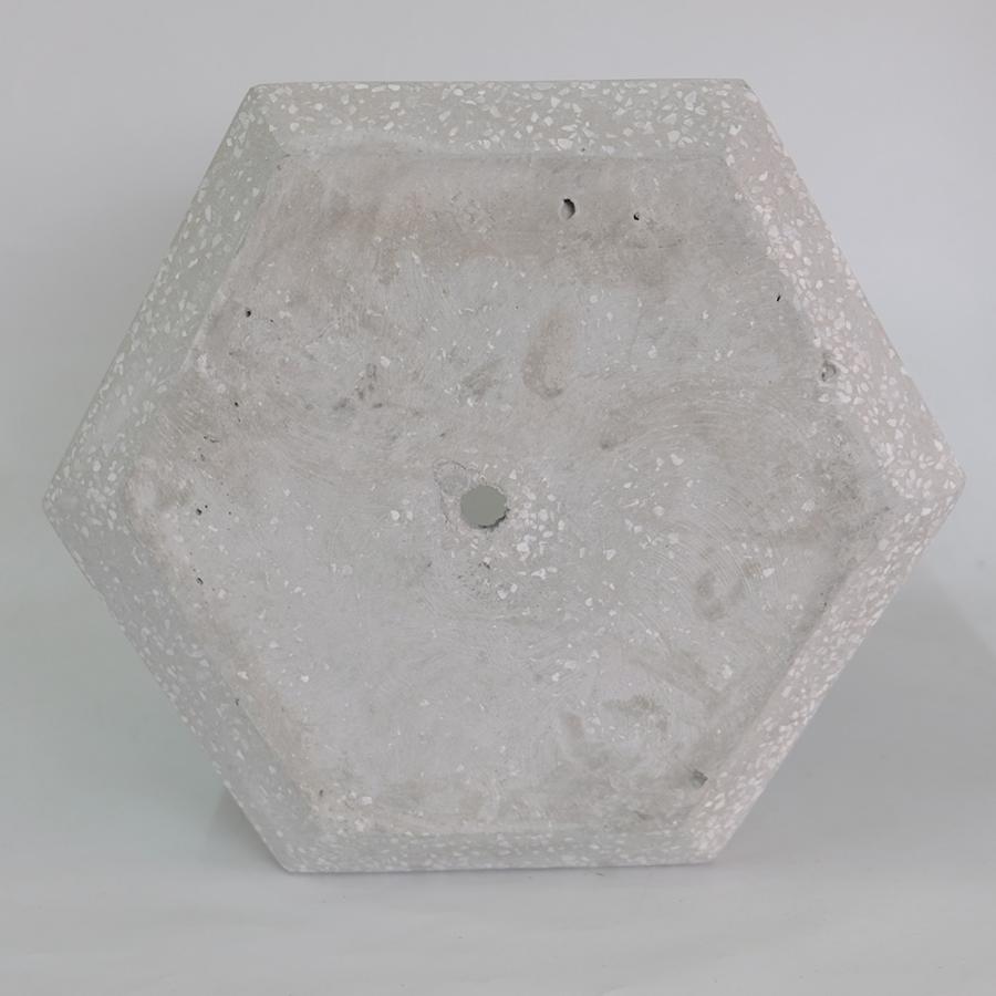 T1601☆展示品☆KONTON　コントン　モノストーン アリエス　プランター 植木鉢 おしゃれ CAUTES HEX30 プランター大型 KONTON : ガーデニング