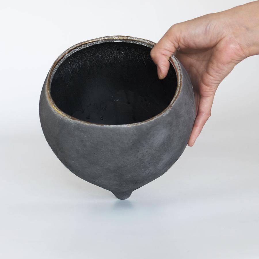 はなのさとL 植木鉢 おしゃれ セラミック 和洋折衷 底穴あり 径17.5cm