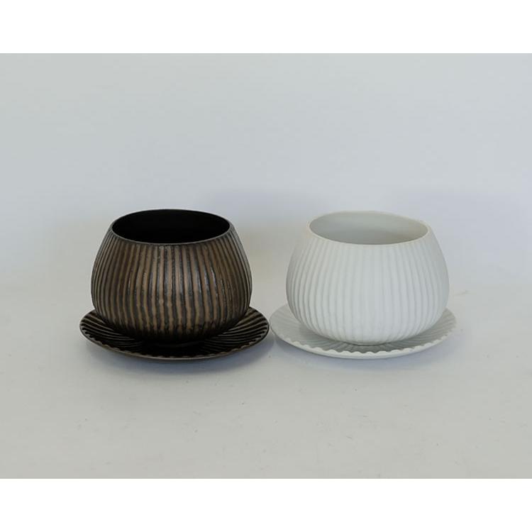 植木鉢 おしゃれ 陶器鉢 ラピスボウル10 受皿付 セラミック 釉薬 径
