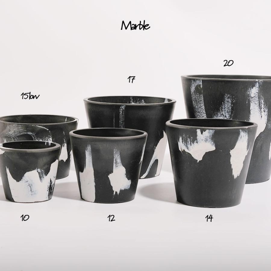 黒プラ鉢 マーブルポット 17 ビザールプランツ BLACK PLASTIC POT 塊根
