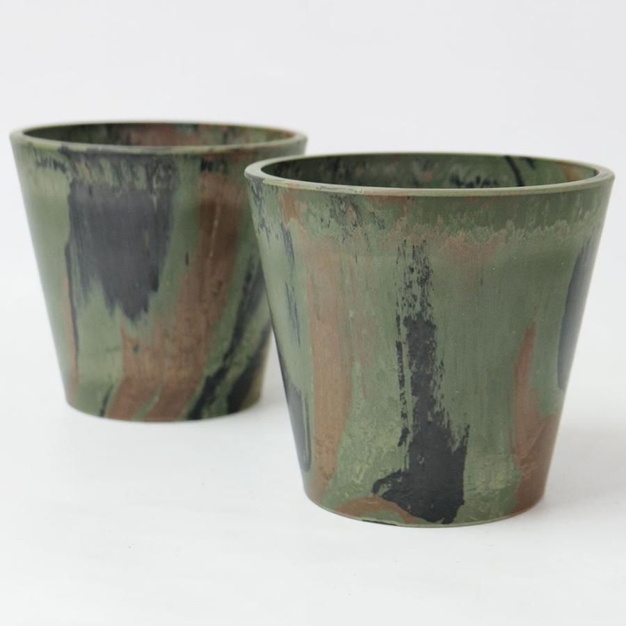 プラ鉢 カモフラージュポット20 受皿付 迷彩柄 CAMO 径20cm 高さ18cm