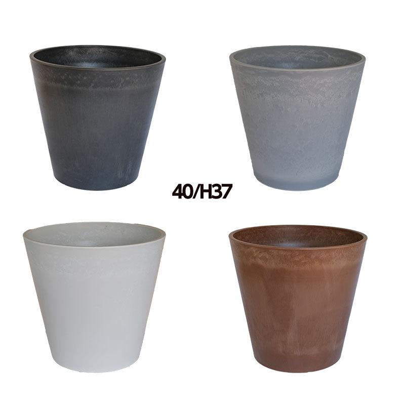 新しいブランド プラポット40 ハイタイプ 頑丈 塊根植物 多肉 黒プラスチック鉢