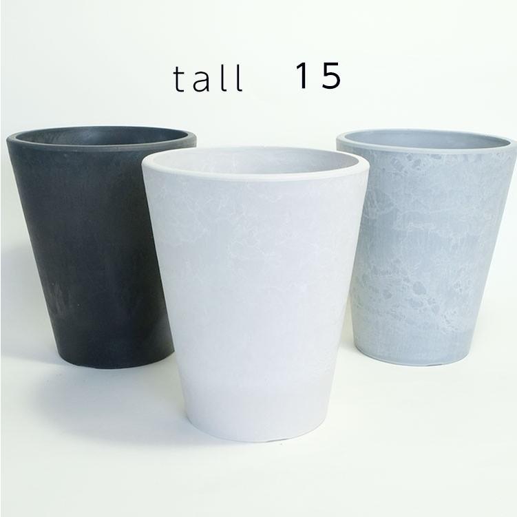 植木鉢 プラポット トール15 頑丈 塊根植物 多肉 径15cm 高さ19cm 深鉢