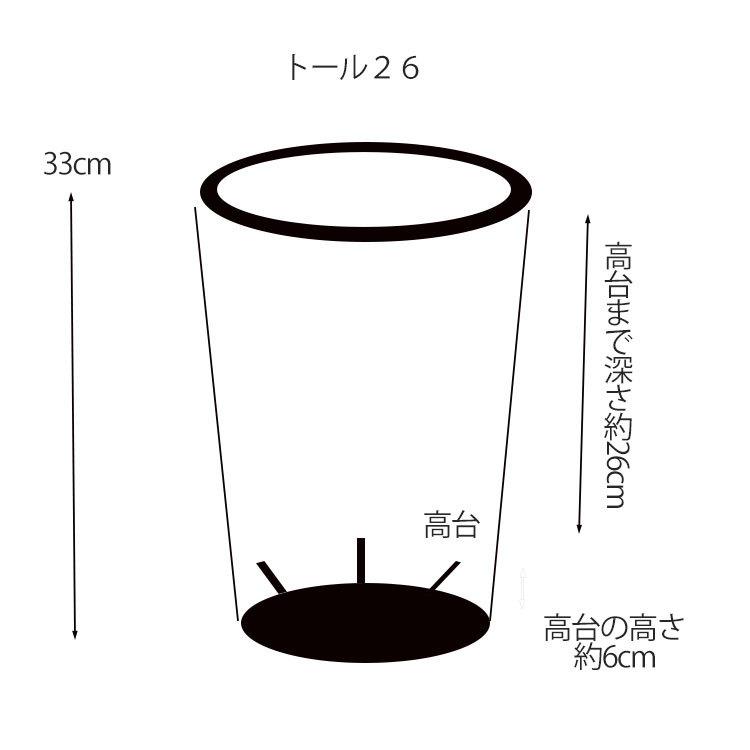 植木鉢 ブラックポット トール26 サボテン 頑丈 おしゃれ 塊根植物
