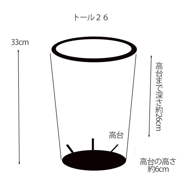 植木鉢 ブラックポット トール26 サボテン 頑丈 おしゃれ 塊根植物 多肉プラ鉢｜biyori｜12