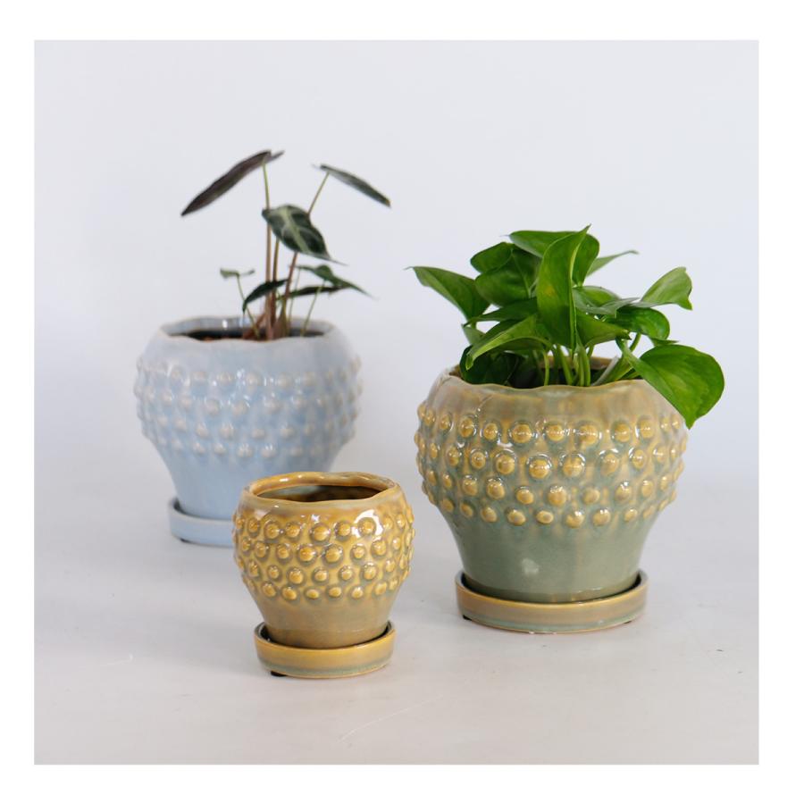 陶器鉢 Raffinato Stange 【S径8cm 高7cm/L径13.5cm 高11cm】 受皿付