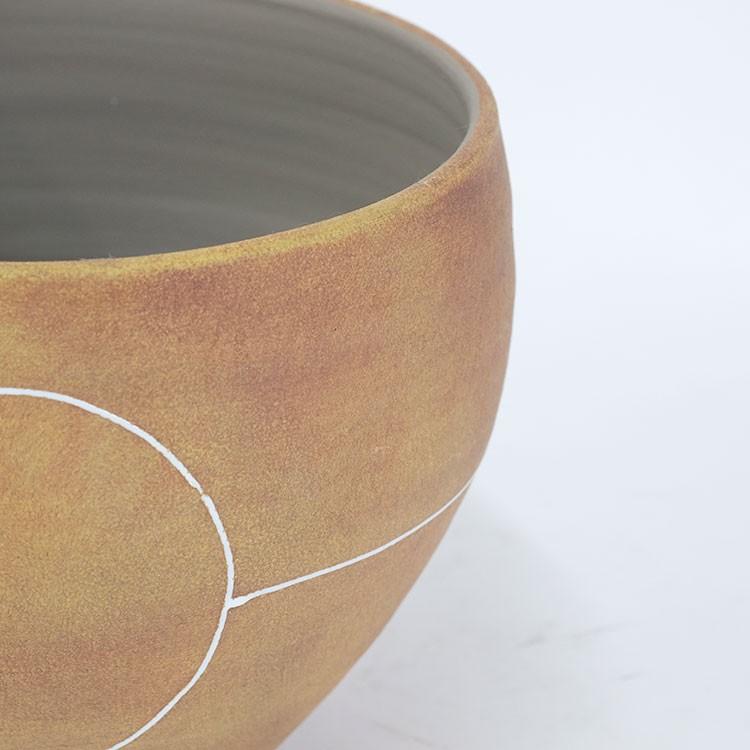 植木鉢 おしゃれabstract pot 23 懸崖5号鉢用 テラコッタ 底穴