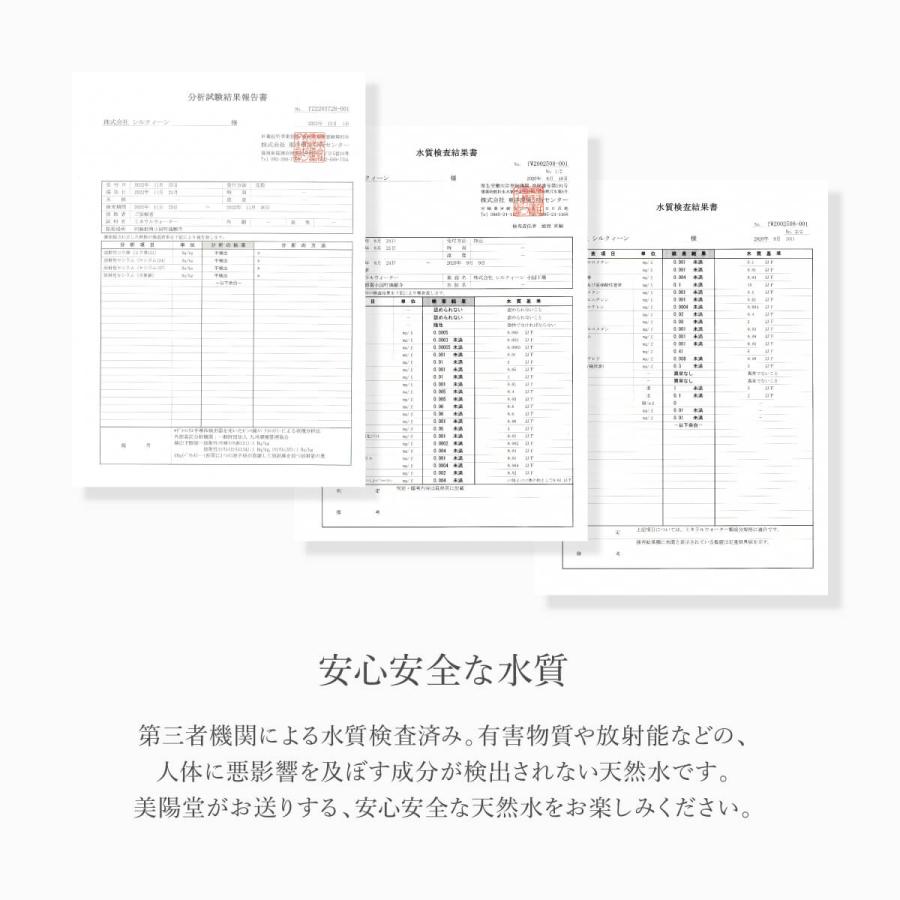 365日出荷対応 シリカ水 99mg/L ミネラルウォーター 国産 天然水 美陽堂 BIYOUDO 美容ミネラル 500ml×24本 軟水 silicawater｜biyoudou｜07