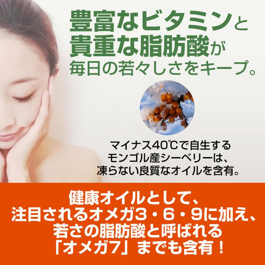 モンゴル産シーベリーオイル（サジー）【1本90粒入り】 : 美容