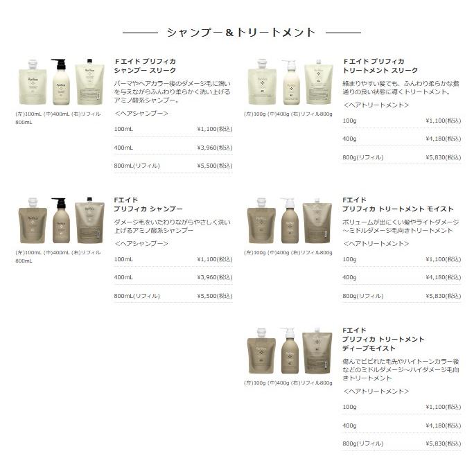F.Aid (セット）フィヨーレ Fエイド プリフィカ シャンプー