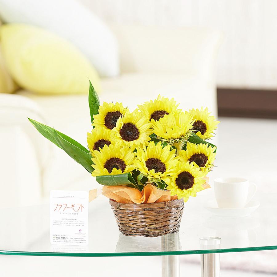 向日葵 夏のモダンなアレンジメントフラワー 黄色のひまわり フラワーバッグ付 Am136 Sp Gifts Yahoo 店 通販 Yahoo ショッピング
