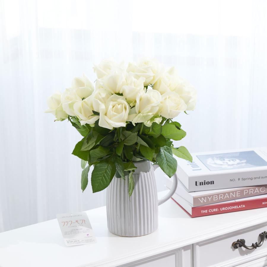 花瓶フラワー フラワーベース アンティークジャグ シングル 大 白バラ18本 Fb41 Sp Gifts Yahoo 店 通販 Yahoo ショッピング