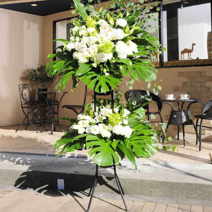 スタンド花 二段3万円コース フレッシュグリーン 白 グリーン系 St94 Sp Gifts Yahoo 店 通販 Yahoo ショッピング