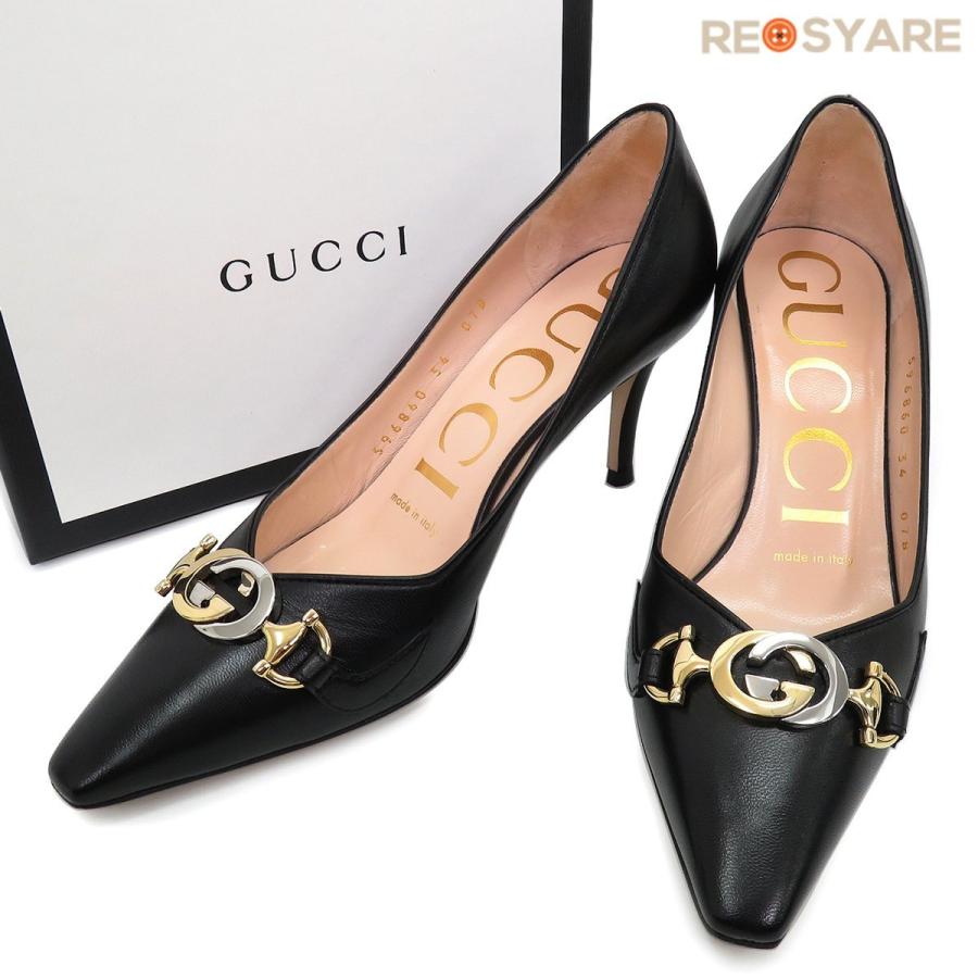 美品 GUCCI グッチ 596860 ZUMI ズゥミ インターロッキング ホース