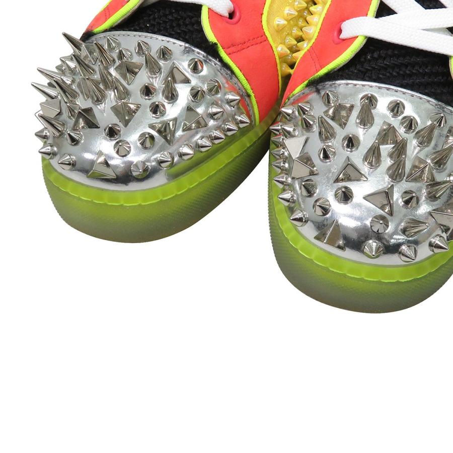 美品 クリスチャン ルブタン NO LIMIT 20 FLAT PIKPIK ストラス ライン 
