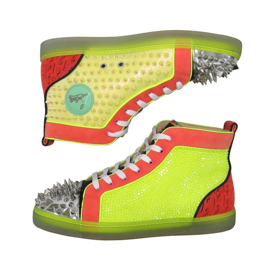 美品 クリスチャン ルブタン NO LIMIT 20 FLAT PIKPIK ストラス ライン 