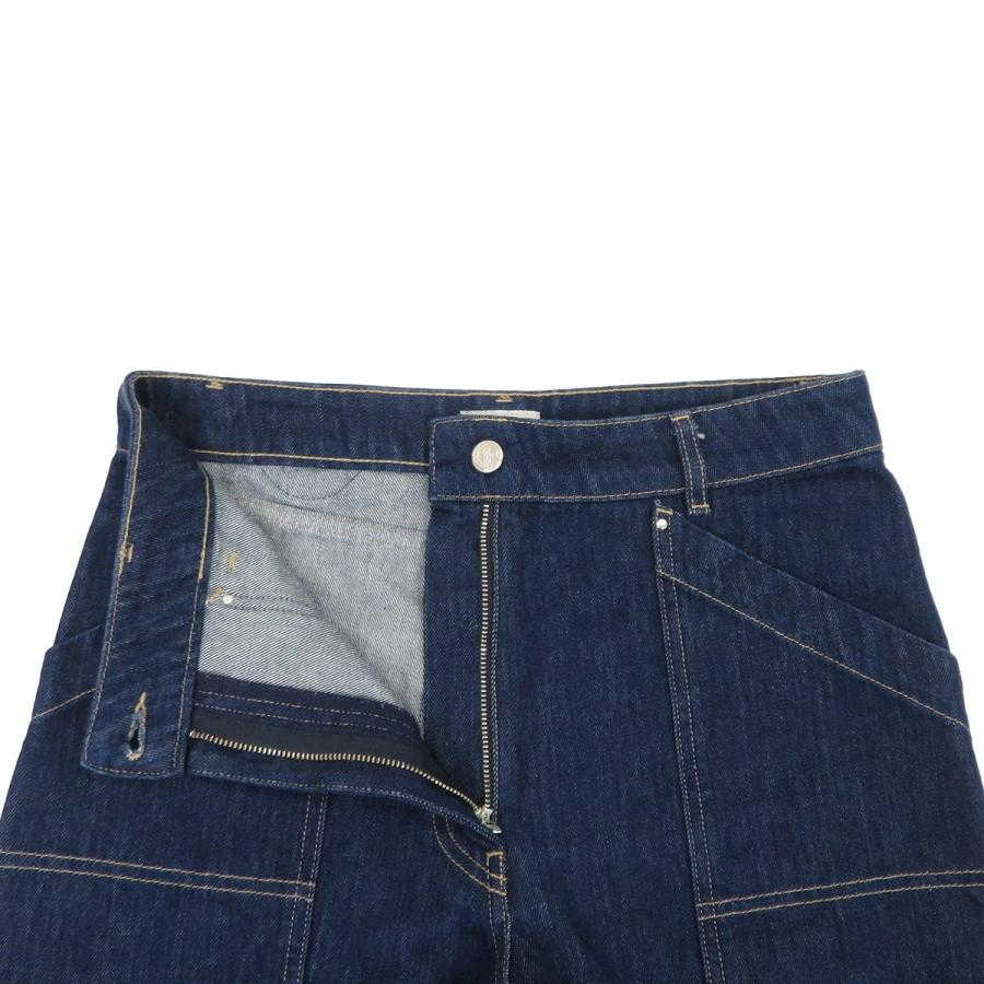 MONCLER 美品 モンクレール PANTALONE ロゴワッペン インディゴ MONCLER 美品 モンクレール PANTALONE ロゴワッペン インディゴ