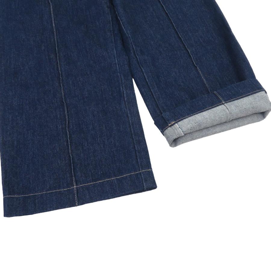MONCLER 美品 モンクレール PANTALONE ロゴワッペン インディゴ MONCLER 美品 モンクレール PANTALONE ロゴワッペン インディゴ