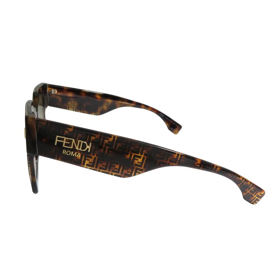 美品 フェンディ FF0457 FF ズッカ フレーム FENDI ROMA テンプル 