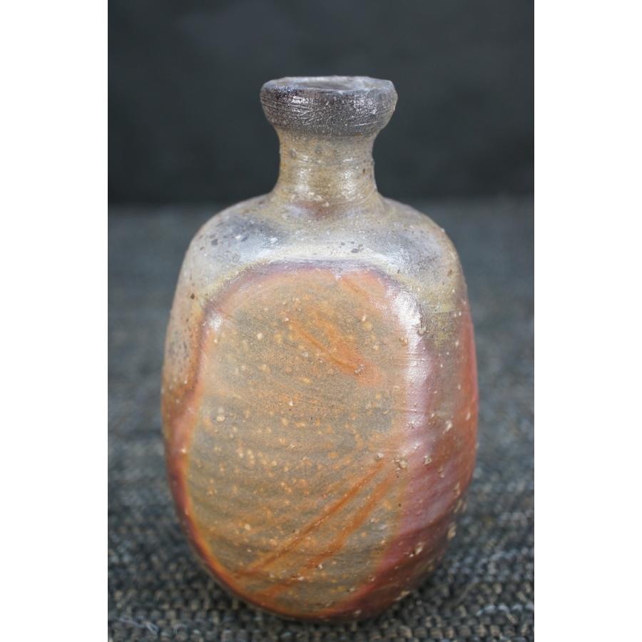 備前焼窯変胡麻芋徳利 川野展靖作 NOBU=80011
