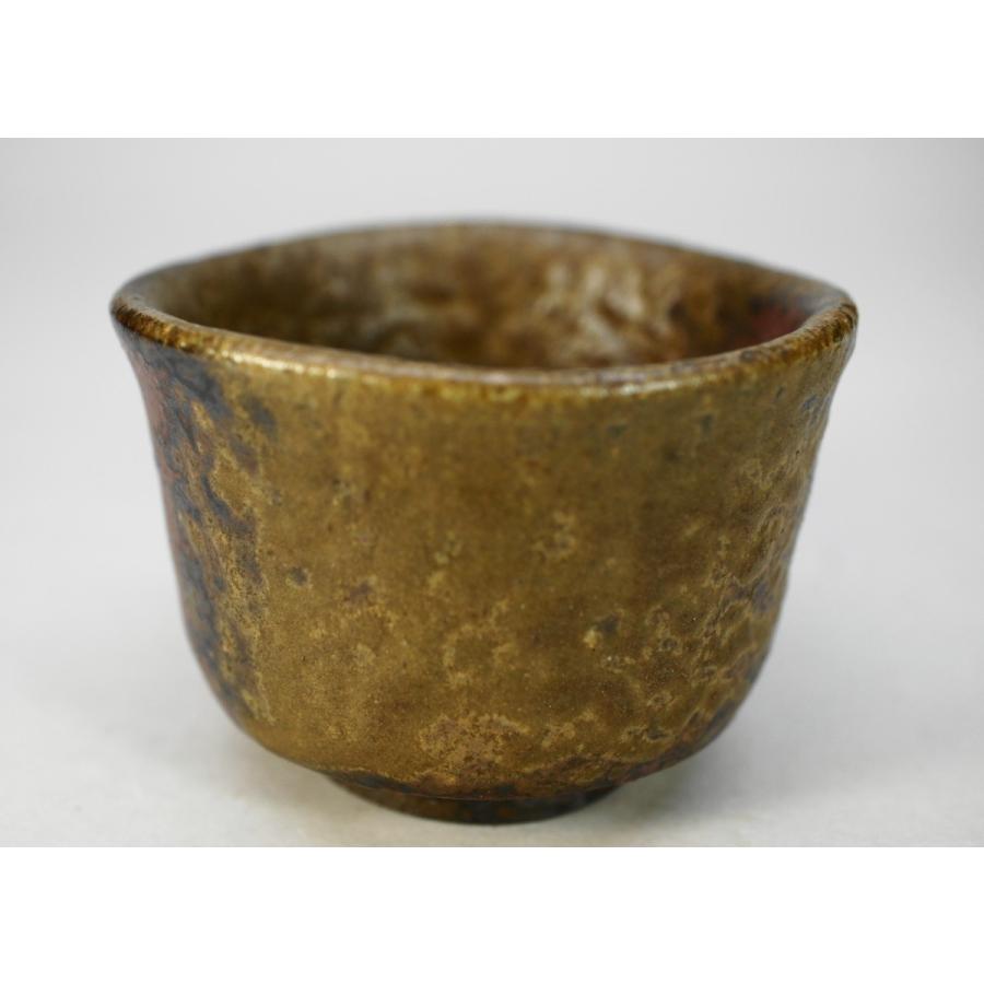備前焼胡麻酒呑（ぐいのみ）　川野展靖作　NOBU=90010
