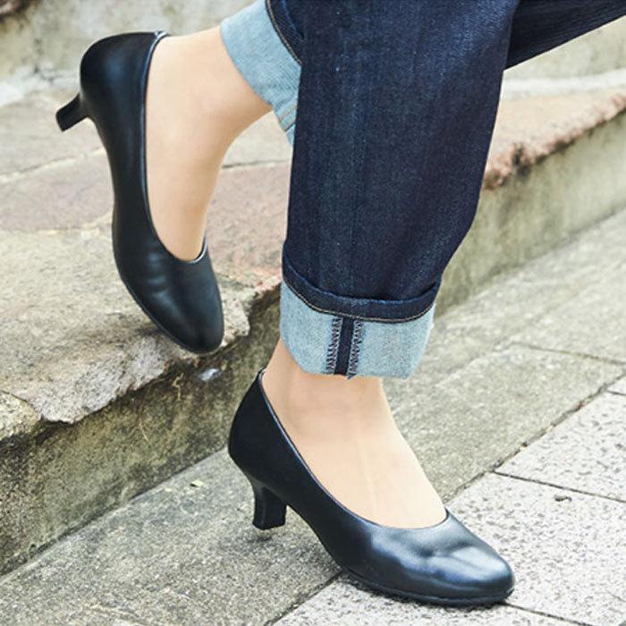 立ち仕事 パンプス 疲れない 痛くない ヒール5センチ Lady Worker レディーワーカー ビジネス アシックス レディース 靴 痛くならない 3e ストラップ 幅広 Item ワイシャツとネクタイ専門店ビズモ 通販 Yahoo ショッピング