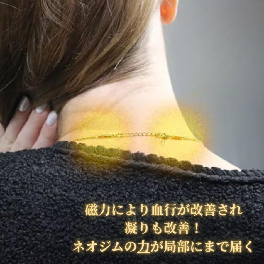 磁気ネックレス 女性 馬蹄 ステンレス ネックレス つけっぱなし アレルギー対応 錆びないネックレス ギフト ホースシュー ブルーの画像