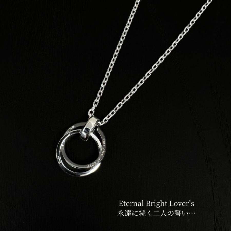 ネックレス ペンダント レディース メンズ ペア 20代 30代 40代 50代 ステンレス ダイヤモンド ダブル リング シルバー ゴールド 金属アレルギー 対応 | Sepia（TirrLirr） | 04