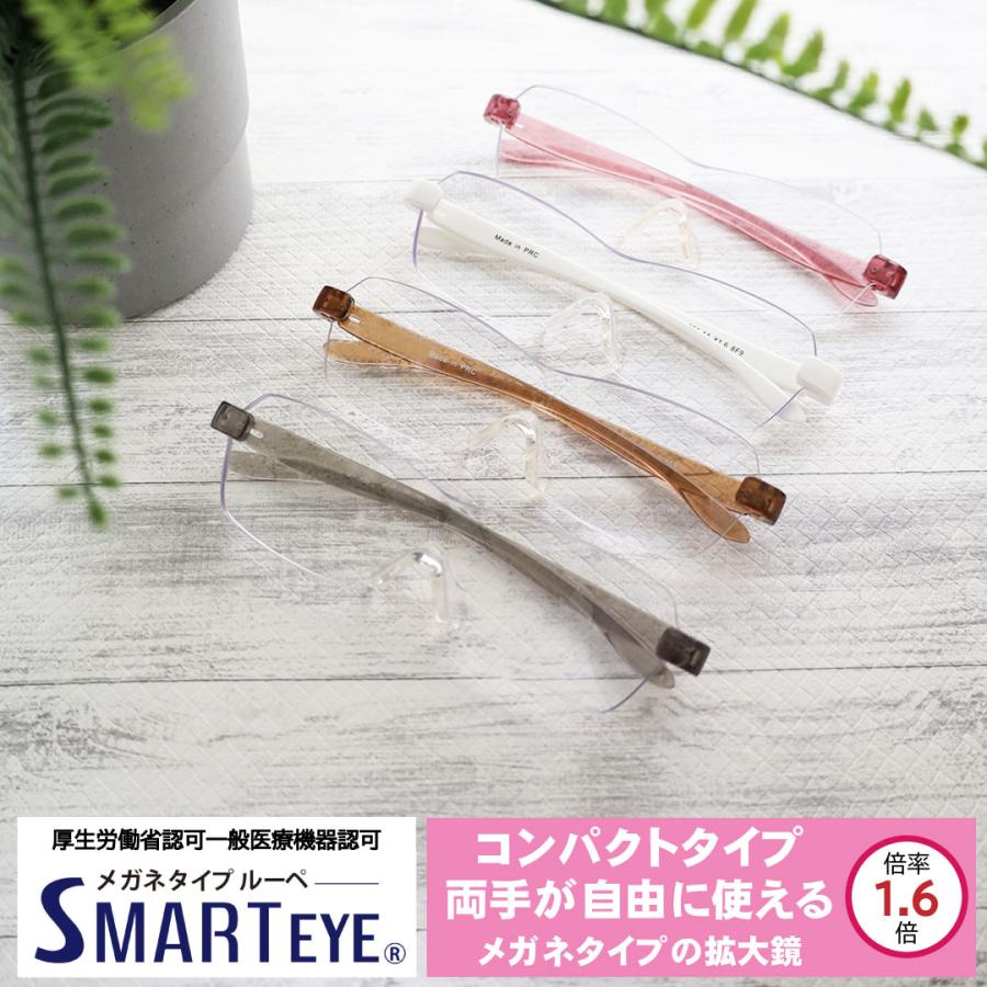 メガネルーペ 眼鏡ルーペ ルーペ メガネ 眼鏡 拡大鏡 1.6倍 拡大