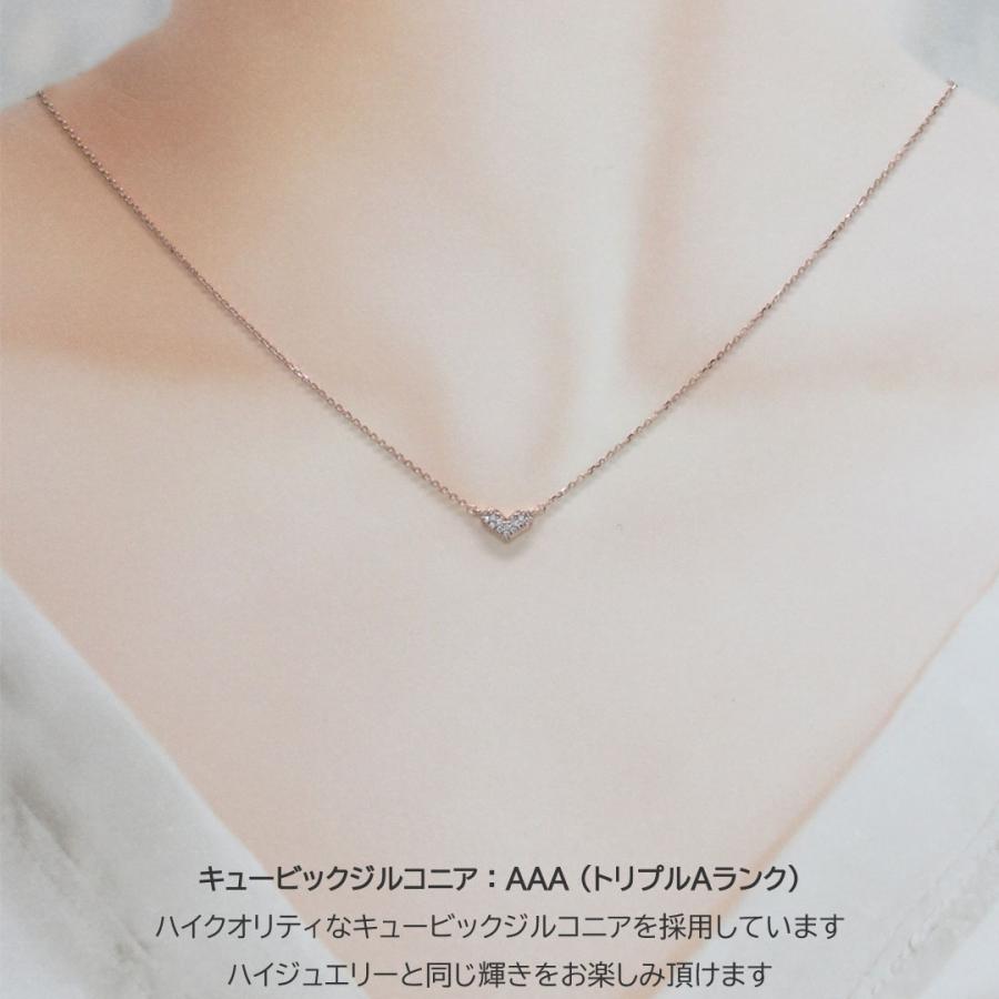 Pure ネックレス レディース 10代 20代 30代 ハート プチネックレス 