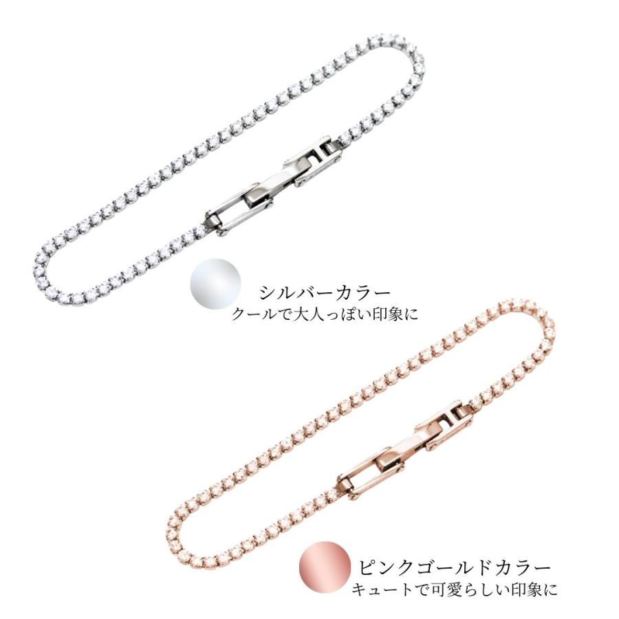 Pure ブレスレット レディース テニスブレスレット サージカル