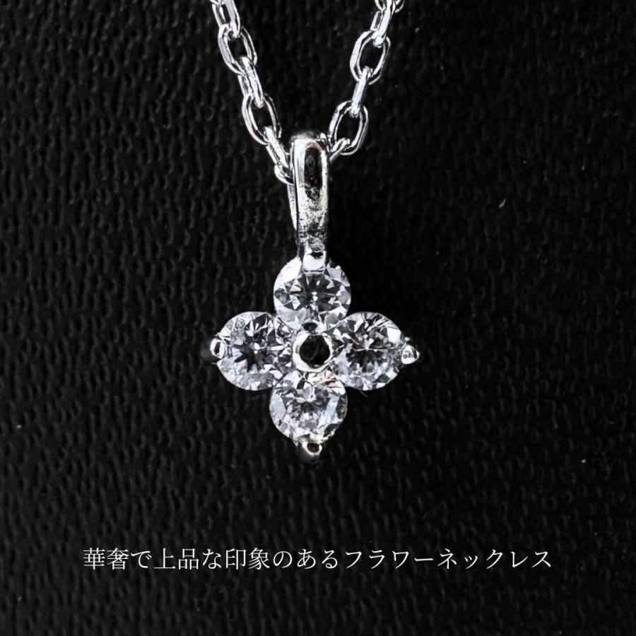 Pure フラワー ネックレス ステンレス つけっぱなし ステンレス 