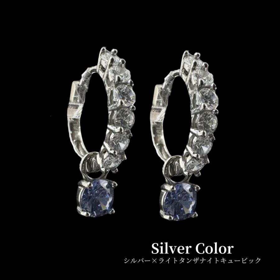 ピアス アレルギー対応 つけっぱなし フープピアス レディース 小さめ 揺れる サージカルステンレス ステンレスピアス 金属アレルギー キュービックジルコニアの画像