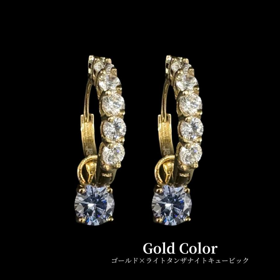 ピアス アレルギー対応 つけっぱなし フープピアス レディース 小さめ 揺れる サージカルステンレス ステンレスピアス 金属アレルギー キュービックジルコニアの画像