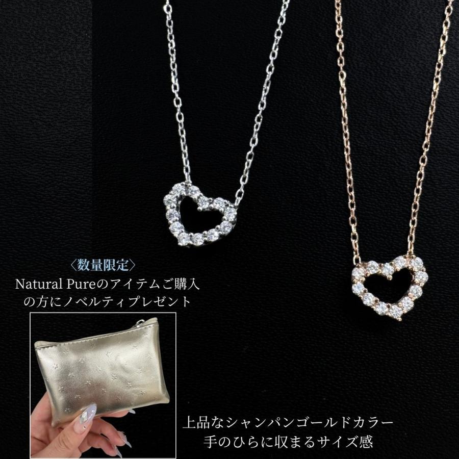 ハート ネックレス ステンレス つけっぱなし ステンレスネックレス 金属アレルギー対応 錆びないネックレス レディースの画像