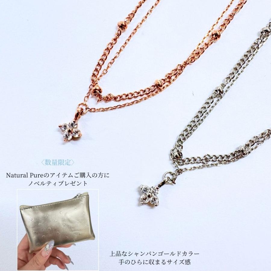 ブレスレット レディース 華奢 花 フラワー ステンレス つけっぱなし シルバー ピンクゴールド 金属アレルギー対応 50代 40代 30代 20代_3